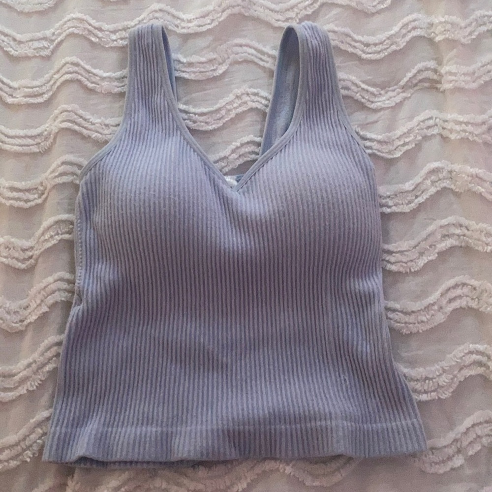 Padded ribbed tank top, size s